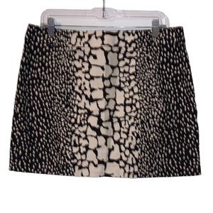 J. CREW in style sexy Animal Print A-line Mini. Size Medium.